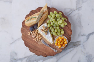 Scalloped Trivet Riser, Large Round, Natural