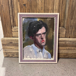 Signed Portrait of a Classmate Patrick Larking (1907 - 1981)