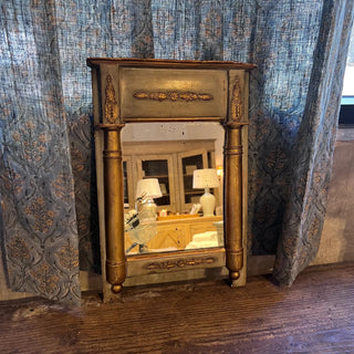 Small Green French Mirror