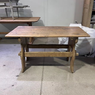 Small Oak Antique Work Table (France)