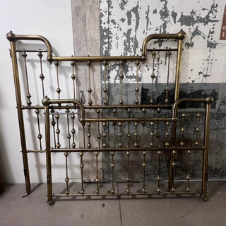 Solid Brass American King Victorian Bed c. 1890 - 1910
