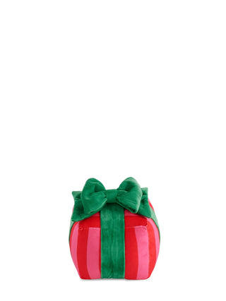 Stripe Gift Box Small Pillow - Red