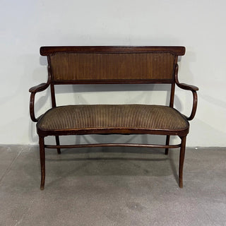 Striped Antique Parisian Bench