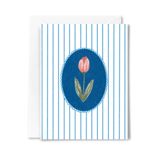 Striped Tulip Card