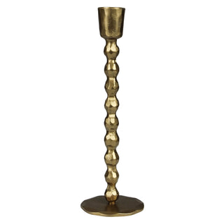 Talega Beaded Stem Taper Holder, Brass - Lrg