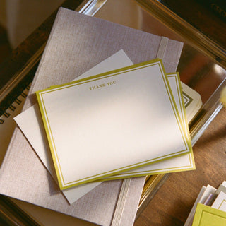 Thank You Notecard No. 13 Set of 6 in Olive