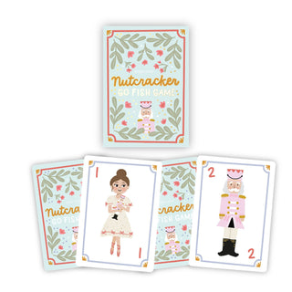 Nutcracker-themed Go Fish game cards on a white background