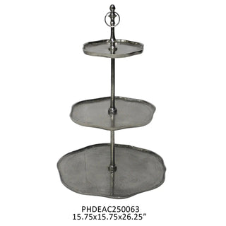 Three Tier Scalloped Server