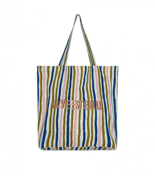 Tote Bag Mstripe La Vie est Belle