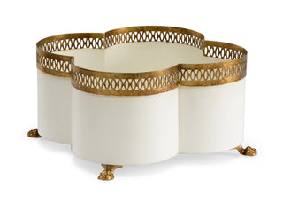 Tracery Cachepot - Cream