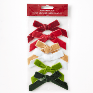 Velvet Bow Gift Embellishments