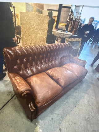 Vintage English Chesterfield Sofa
