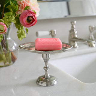 Vintage Petite Oval Pedestal Dish