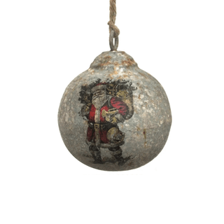 Vintage Santa Bearing Gifts 4" Ball