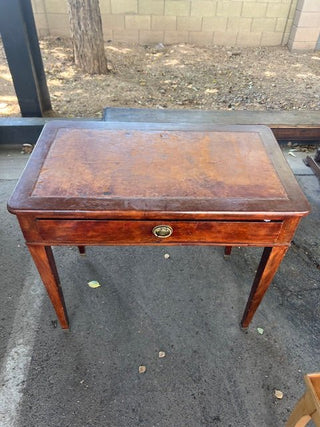 Walnut Leather Top Writing Desk