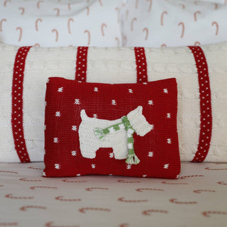 Westie Dog Mini Christmas Pillow