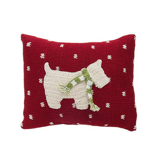 Westie Dog Mini Christmas Pillow