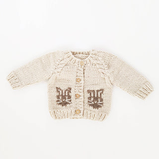 Whiskers Bunny Rabbit Cardigan: 0-6 months