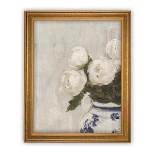 White Roses - B&W Vase