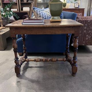 Wood Spindle Side Table