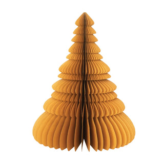 14-1/2" Round x 18"H Paper Honeycomb Tree, Mustard Color