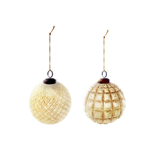 Embossed Glass Ball Ornament