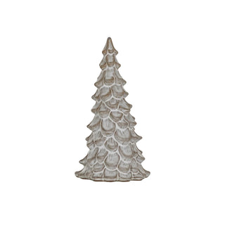 Stoneware Tree - Reactive Glaze, Cream