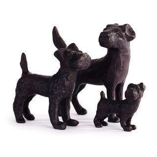 Little Pack Blackened Bronze Sculpture