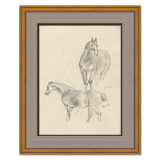 Home Accents Study of Two Horses, Sawrey Gilpin -17.5"x21.5"
